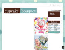 Tablet Screenshot of cupcakebouquet.co.uk